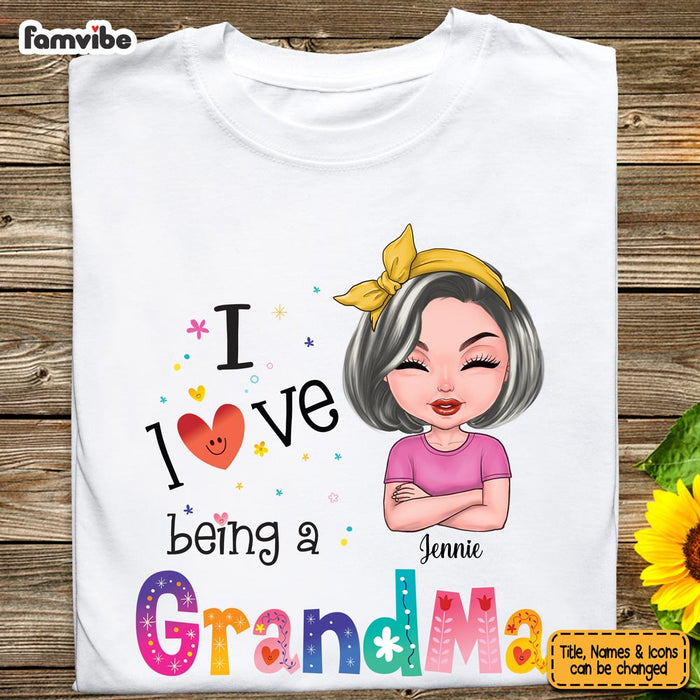 Personalized Love Being A Grandma Shirt - Hoodie - Sweatshirt 23463 1