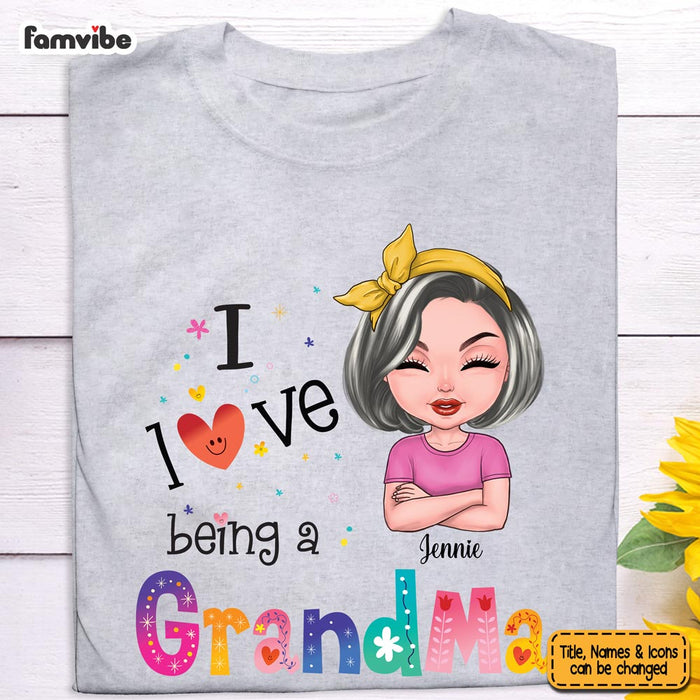 Personalized Love Being A Grandma Shirt - Hoodie - Sweatshirt 23463 1