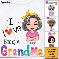 Personalized Love Being A Grandma Shirt - Hoodie - Sweatshirt 23463 thumb 1