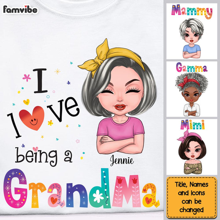 Personalized Love Being A Grandma Shirt - Hoodie - Sweatshirt 23463 1