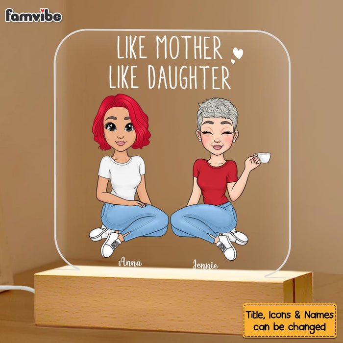 Personalized Mother And Daughter Plaque LED Lamp Night Light 23466 1