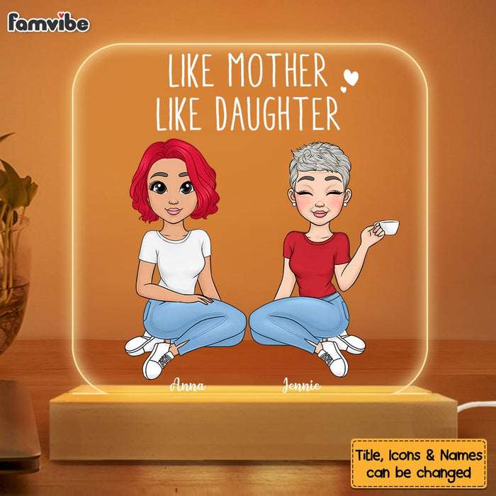 Personalized Mother And Daughter Plaque LED Lamp Night Light 23466 1