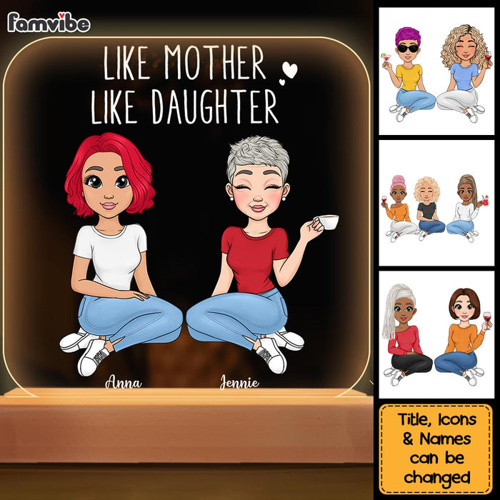 Personalized Mother And Daughter Plaque LED Lamp Night Light 23466 1