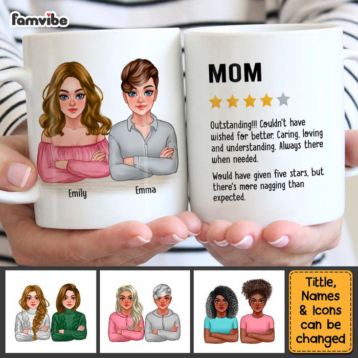 Personalized Gift For Mom Five Star Review Mug 23468 1