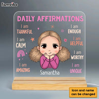Personalized Daily Affirmation Gift For Granddaughter Plaque LED Lamp Night Light 23470 thumb 1