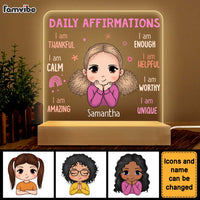 Personalized Daily Affirmation Gift For Granddaughter Plaque LED Lamp Night Light 23470 thumb 1