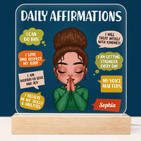 Personalized Gift For Daughter Daily Affirmations Plaque LED Lamp Night Light 22898 thumb 1