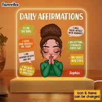 Personalized Gift For Daughter Daily Affirmations Plaque LED Lamp Night Light 22898 thumb 1