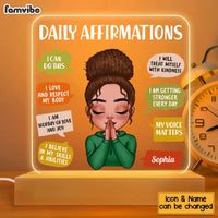 Personalized Gift For Daughter Daily Affirmations Plaque LED Lamp Night Light 22898 thumb 1