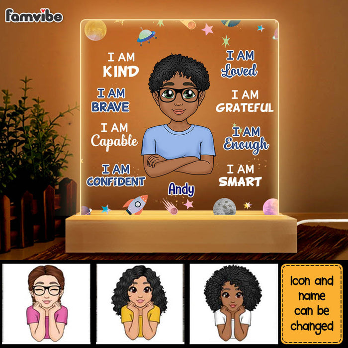 Personalized Gift For Grandson I Am Kind Plaque LED Lamp Night Light 23473 1