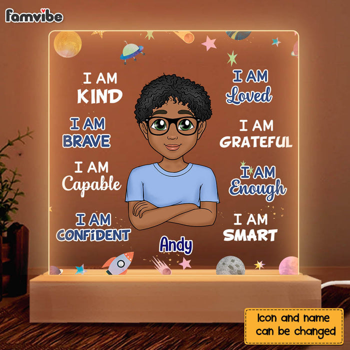 Personalized Gift For Grandson I Am Kind Plaque LED Lamp Night Light 23473 1