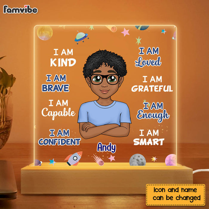 Personalized Gift For Grandson I Am Kind Plaque LED Lamp Night Light 23473 1