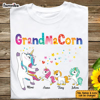 Personalized Grandmacorn Colorful Flower Shirt - Hoodie - Sweatshirt 23474 thumb 1