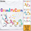 Personalized Grandmacorn Colorful Flower Shirt - Hoodie - Sweatshirt 23474 1