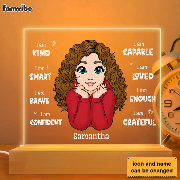 Personalized Gift For Granddaughter I Am Kind Plaque LED Lamp Night Light 23477 1