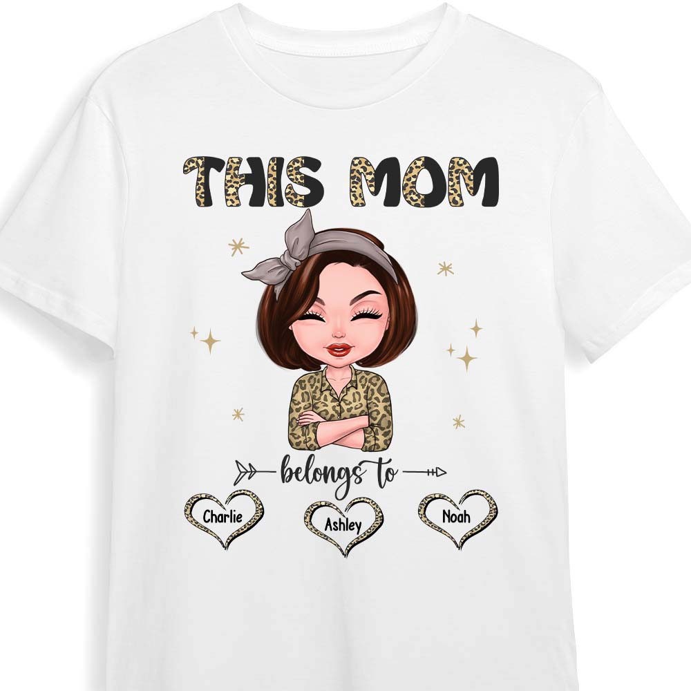 Personalized Gift For Mother This Mom Belongs To Shirt 23479 Primary Mockup