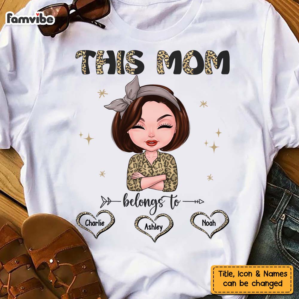 Personalized Gift For Mother This Mom Belongs To Shirt 23479 Primary Mockup