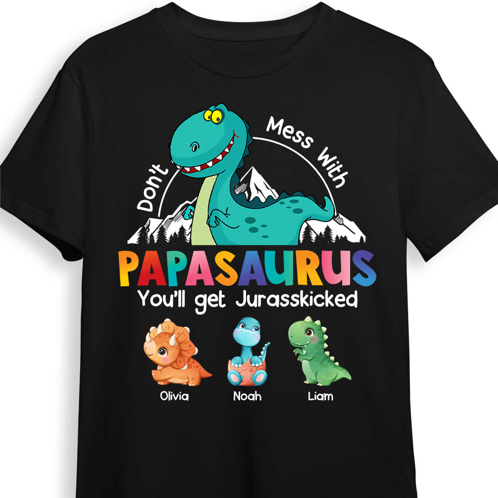 Personalized Gift Papasaurus Shirt 23481 Primary Mockup