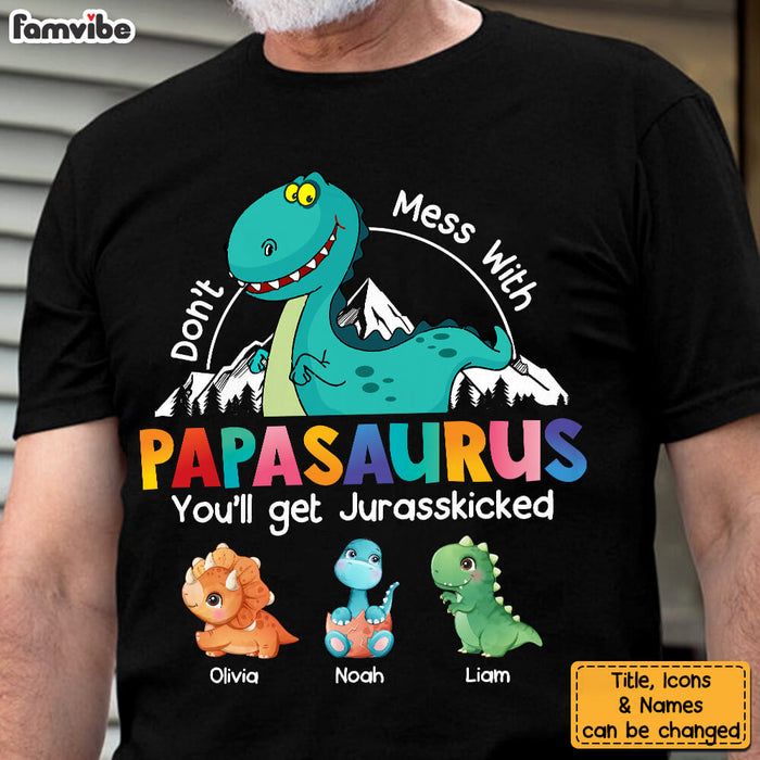 Personalized Gift Papasaurus Shirt - Hoodie - Sweatshirt 23481 1
