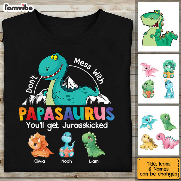 Personalized Gift Papasaurus Shirt - Hoodie - Sweatshirt 23481 1