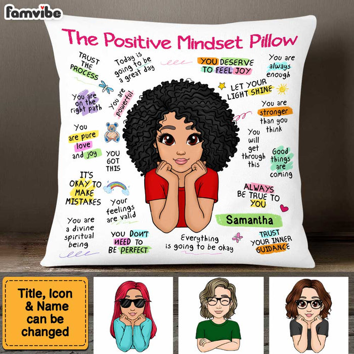 Personalized Gift For Granddaughter Positive Mindset Pillow 23482 1