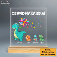 Personalized Gift For Grandmasaurus Plaque LED Lamp Night Light 23488 thumb 1