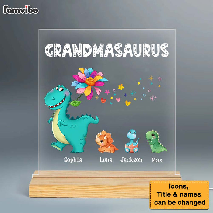 Personalized Gift For Grandmasaurus Plaque LED Lamp Night Light 23488 1