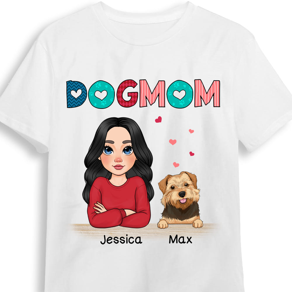 Personalized Gift for Dog Mom Shirt 23489 Primary Mockup