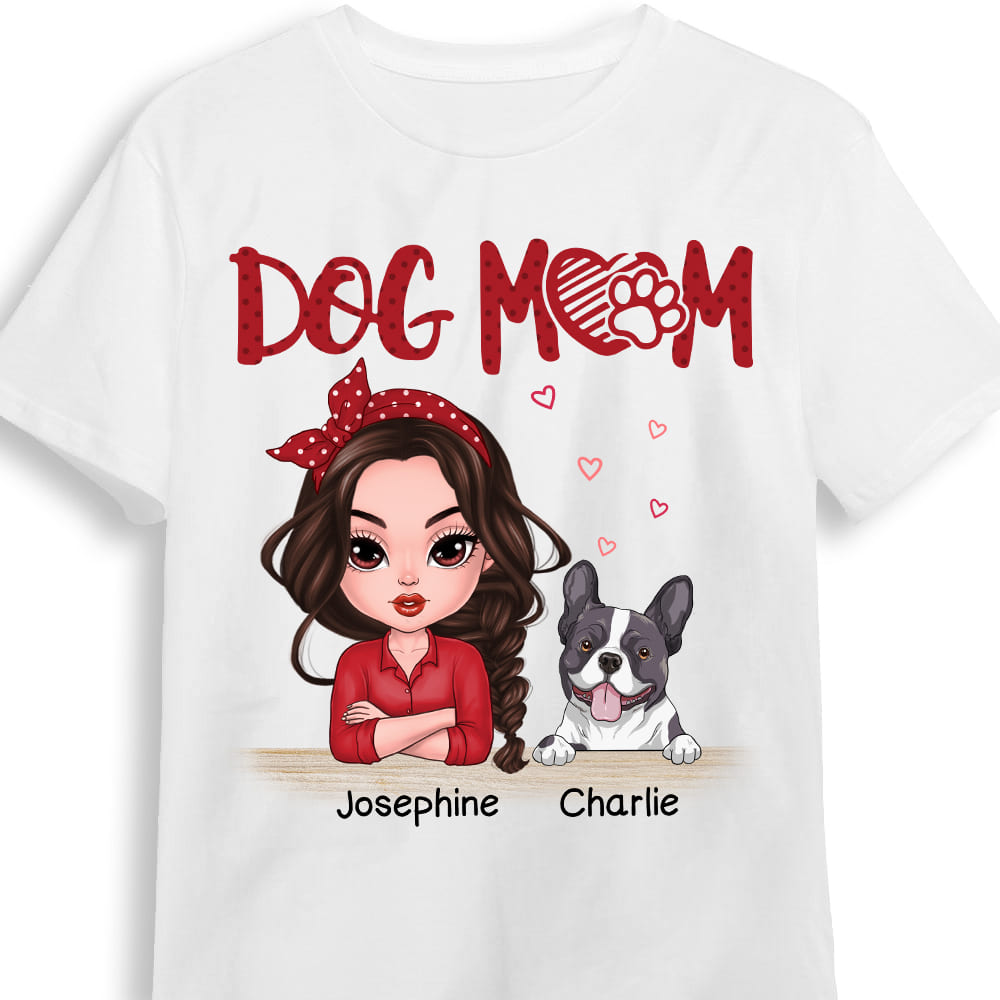 Personalized Gift for Dog Mom Shirt 23491 Primary Mockup