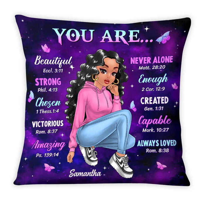Personalized Gift For Daughter You Are Bible Verses Pillow 23493 1