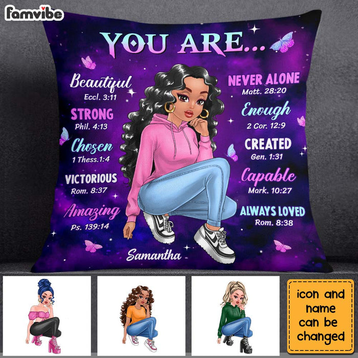 Personalized Gift For Daughter You Are Bible Verses Pillow 23493 1