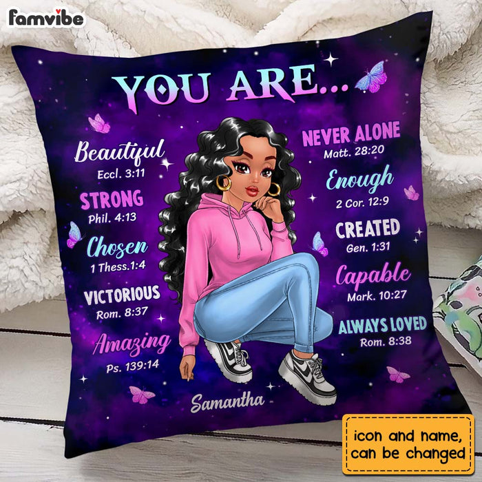 Personalized Gift For Daughter You Are Bible Verses Pillow 23493 1