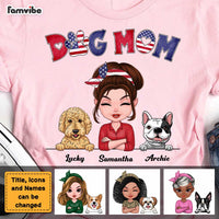 Personalized Dog Mom American Flag Pattern Shirt - Hoodie - Sweatshirt 23494 thumb 1