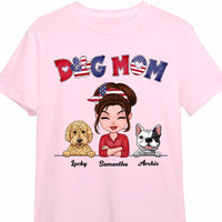 Personalized Dog Mom American Flag Pattern Shirt - Hoodie - Sweatshirt 23494 thumb 1