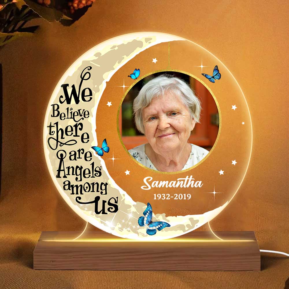 Personalized Memo Photo Plaque LED Lamp Night Light 23501 Primary Mockup