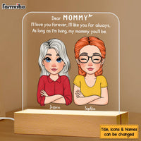 Personalized Gift For Mom I Love You Plaque LED Lamp Night Light 23502 thumb 1