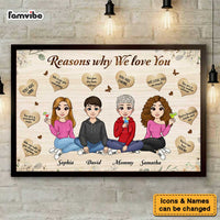 Personalized Gift For Mom Reasons Why I Love You Poster 23504 thumb 1