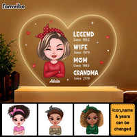 Personalized Mom Grandma Legend Plaque LED Lamp Night Light 23508 thumb 1