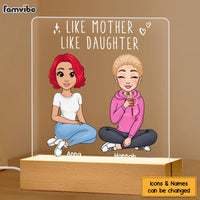 Personalized Gift Like Mother Like Daughter Plaque LED Lamp Night Light 23509 thumb 1