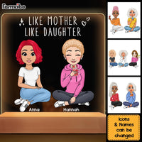 Personalized Gift Like Mother Like Daughter Plaque LED Lamp Night Light 23509 thumb 1