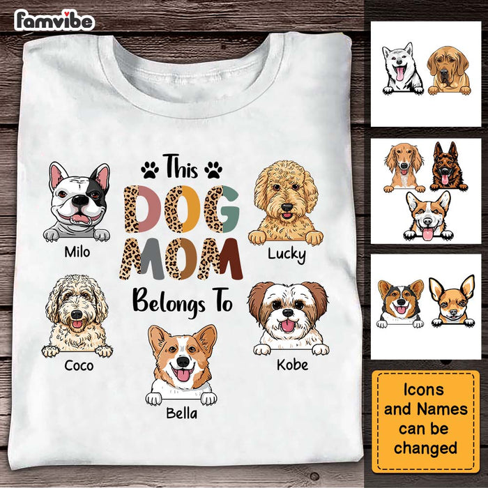 Personalized Gift This Dog Mom Belongs To Shirt - Hoodie - Sweatshirt 23510 1