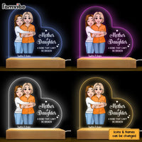 Personalized Gift Mother and Daughter A Bond That Can't Be Broken Plaque LED Lamp Night Light 23514 thumb 1