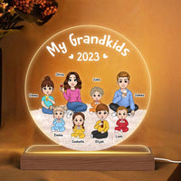 Personalized Gift For Grandma Plaque LED Lamp Night Light 23515 thumb 1