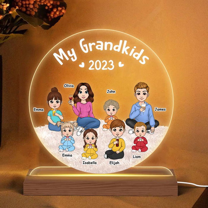 Personalized Gift For Grandma Plaque LED Lamp Night Light 23515 1