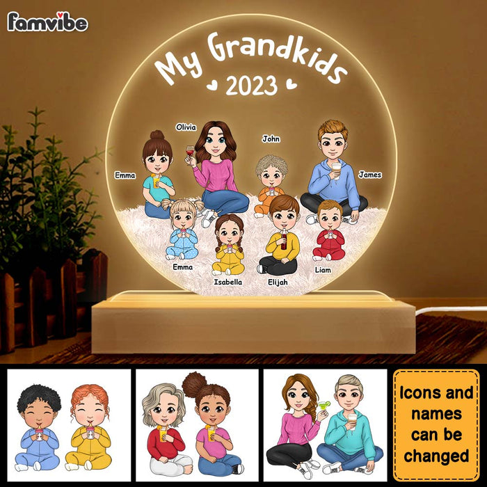 Personalized Gift For Grandma Plaque LED Lamp Night Light 23515 1
