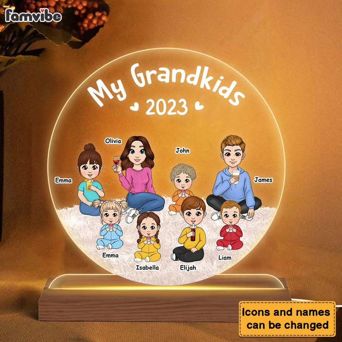 Personalized Gift For Grandma Plaque LED Lamp Night Light 23515 1
