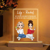 Personalized Gift For Friends Plaque LED Lamp Night Light 23516 thumb 1
