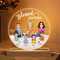 Personalized Gift For Blessed Grandma Plaque LED Lamp Night Light 23517 thumb 1