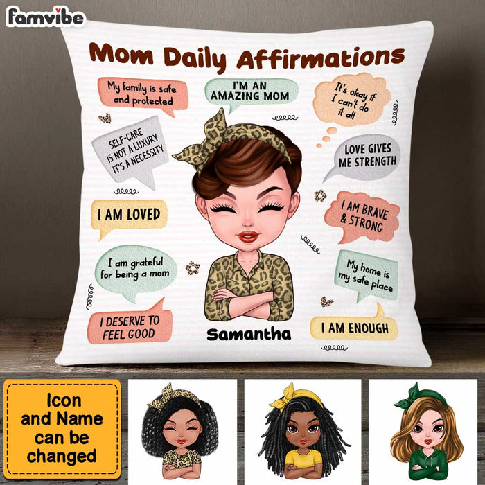 Personalized Gift For Mom Daily Affirmations Pillow 23530 1