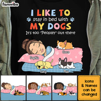 Personalized Gift For Dog Mom Stay In Bed With My Dog Shirt - Hoodie - Sweatshirt 23534 thumb 1